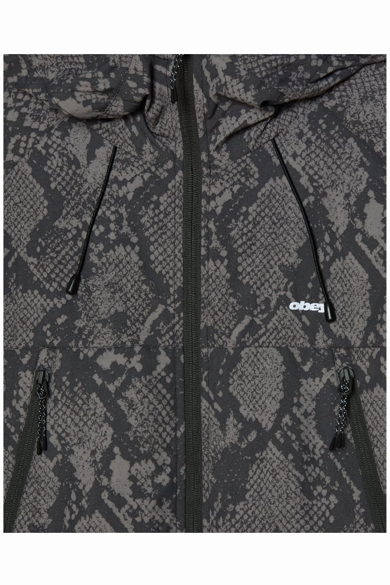 OBEY DUSK JACKET Grey Snake