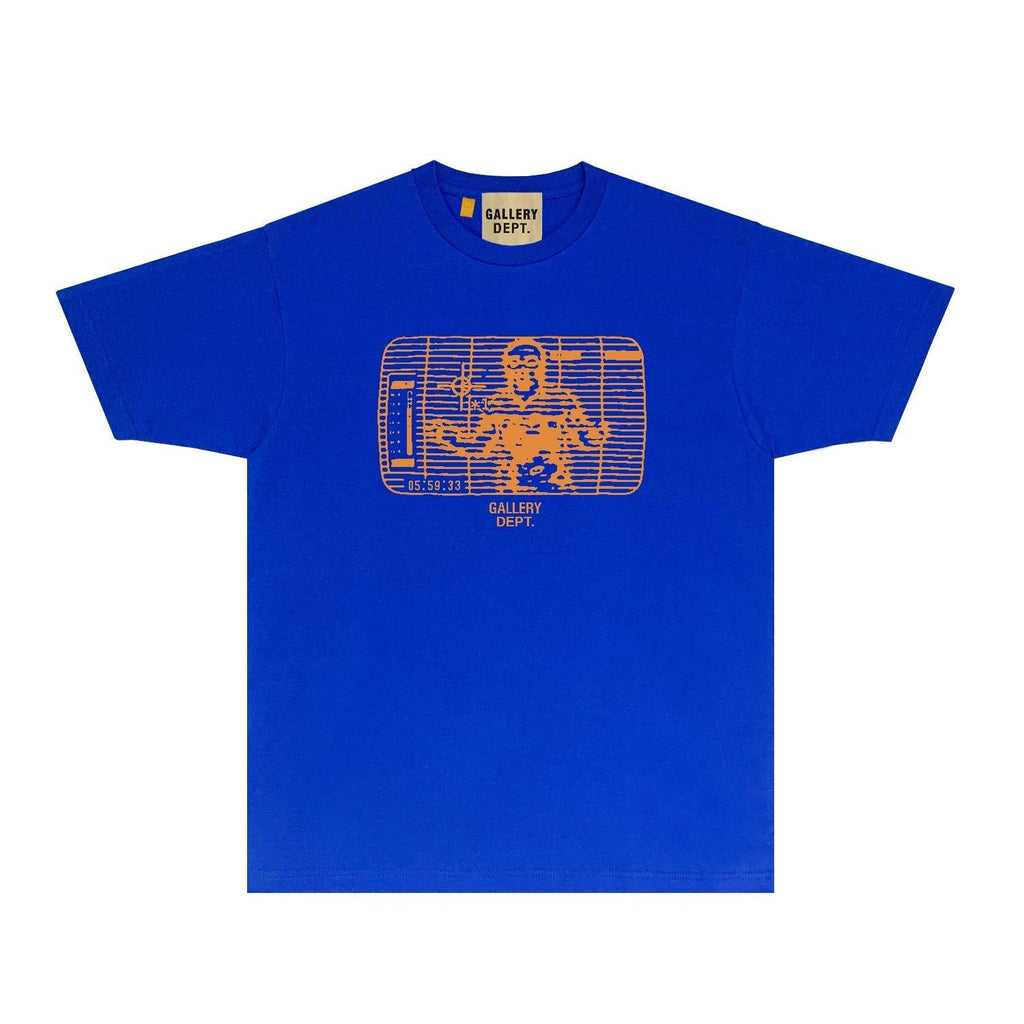 Gallery Dept T Shirt Retro Printed Loose Short-Sleeved Shirt