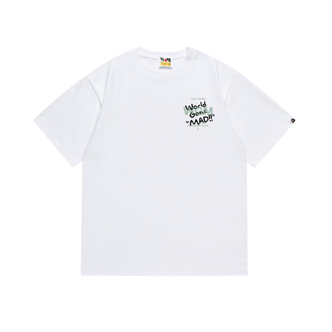 BAPE World Gone Mad Ape-Head Graphic T-Shirt