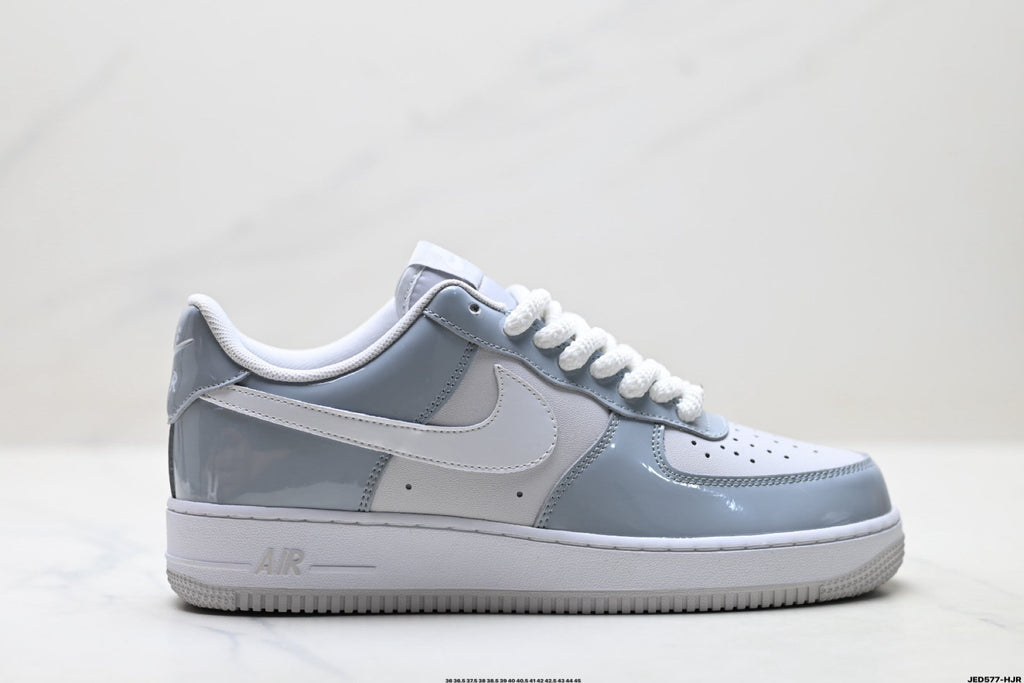 Nike Air Force 1 Low White Gray Unisex Sneakers Style 19