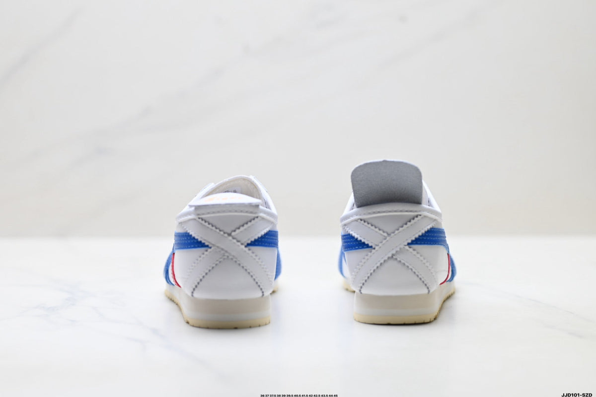 Onitsuka Tiger Retro Low Top White Blue Red Unisex Shoes Style 10