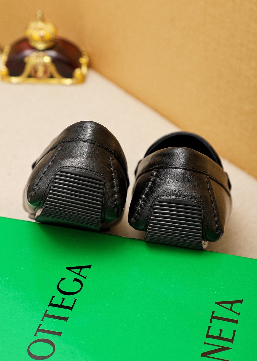 Bottega Veneta Black Woven Bit Driving Loafers