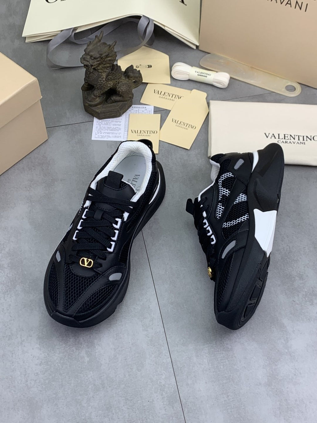 Valentino Mesh Panel Sneakers