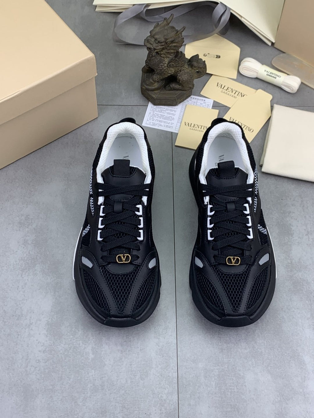 Valentino Mesh Panel Sneakers