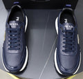 Prada Paneled Lace-Up Sneakers