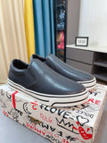 Dolce & Gabbana Striped Sole Slip-On Shoes