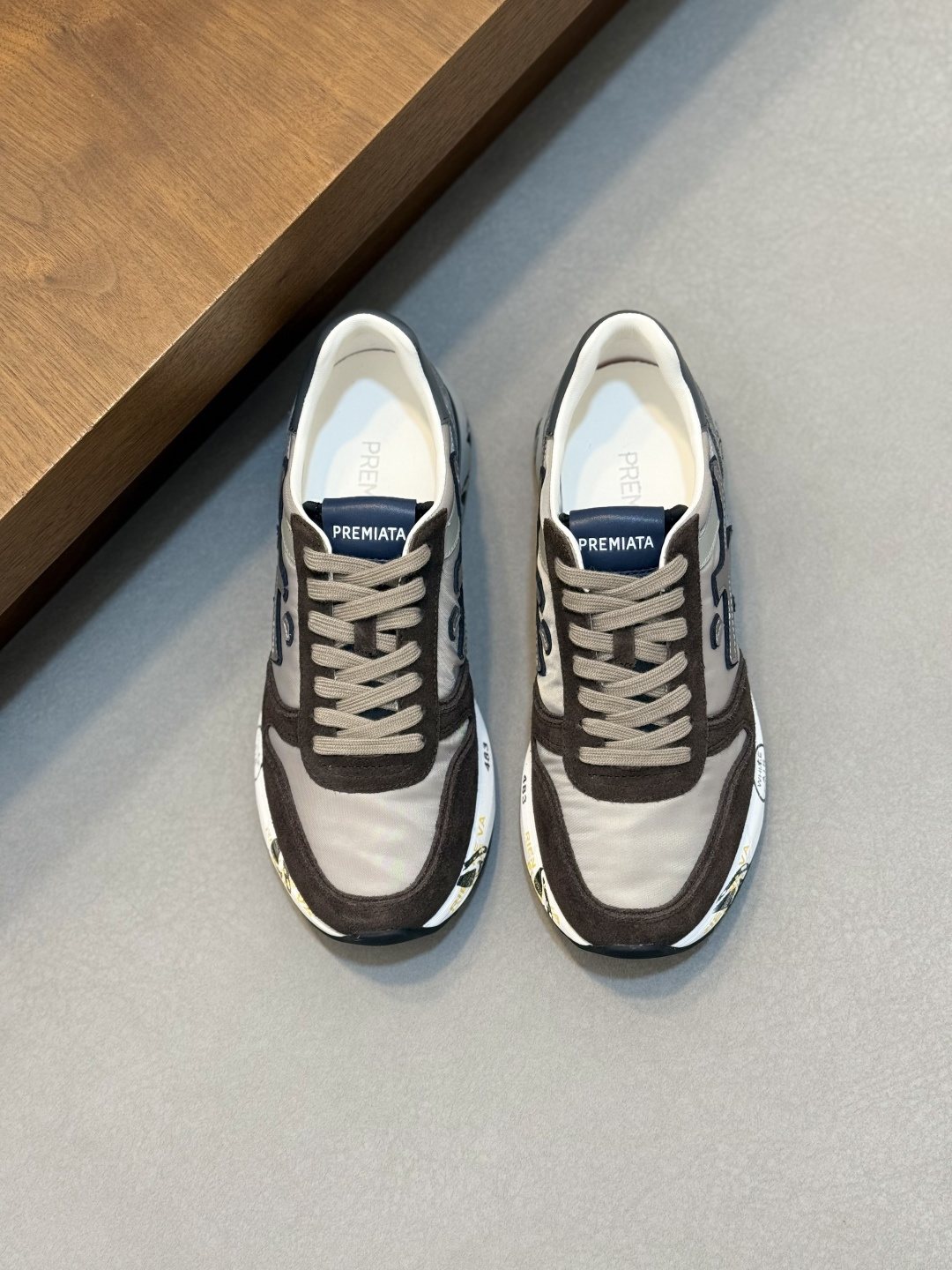 Premiata Men's Paneled Lace-Up Sneakers